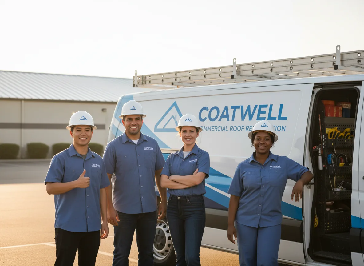 Commercial roof coating company in Powell, TX